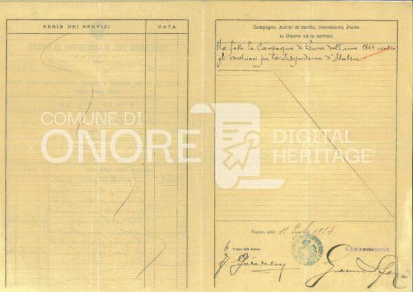 Famiglia 1913 Stato Di Famiglia Scandella Antonio 2di2