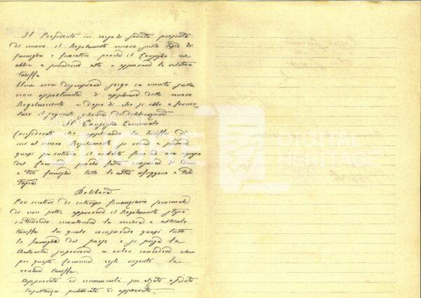 Tasse 1913 Estratto Consiglio Comunale Tassa Famiglia 2di3