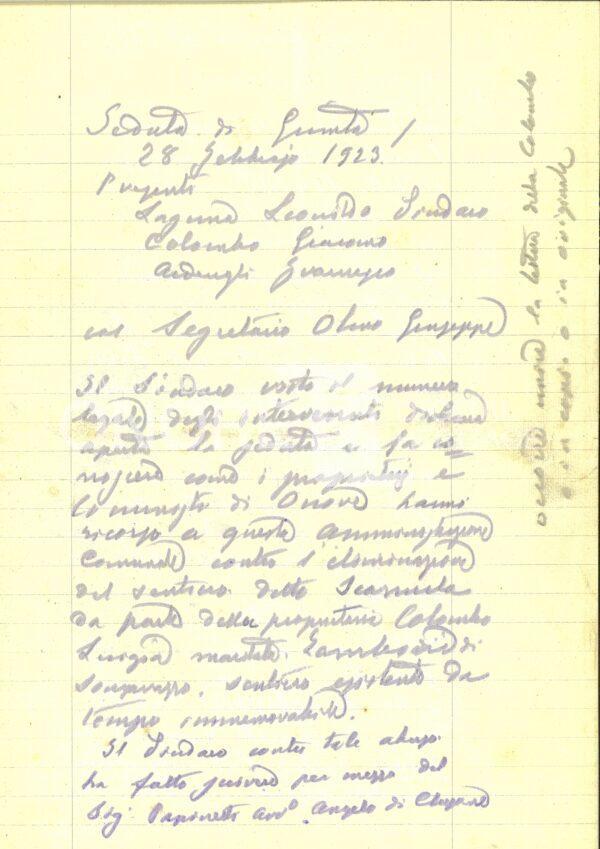 Vita Quotidiana 1923 Esproprio Terreni 3