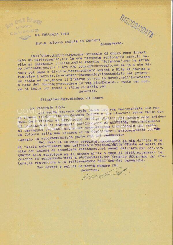 Vita Quotidiana 1923 Esproprio Terreni 6